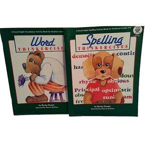 Homeschool Lot Grade 4 to 8 Workbook Spelling Reading Resource Thinkercises